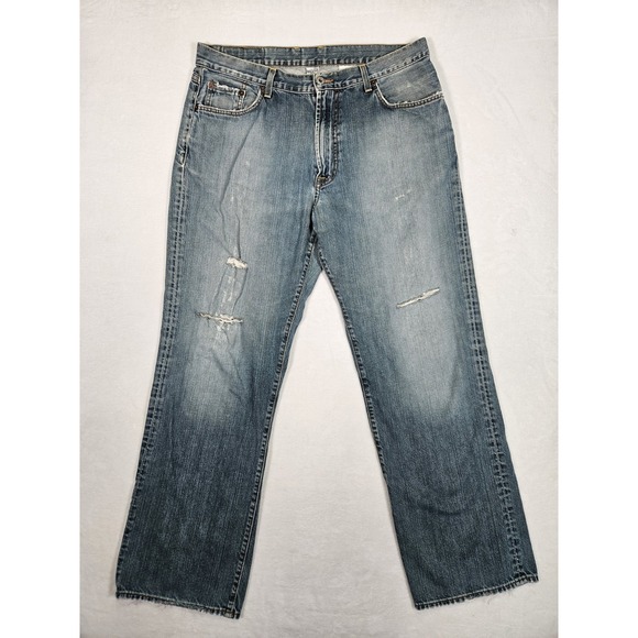 Lucky Brand Other - Vtg Lucky Brand Dungarees Gene Montesano Jeans Men 36 Chopper Bootleg USA